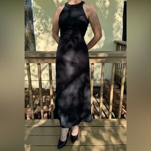 New Image Vintage Black Long Dress Size S